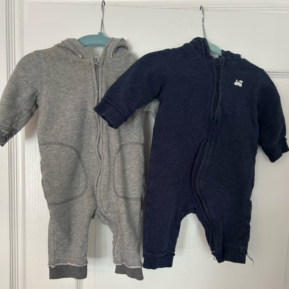 Joe Fresh Gray and Blue One Piece hoodies